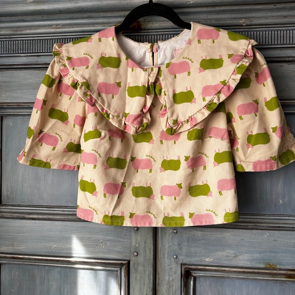 Lisa Says Gah Counting Sheep Green Size XS - Picture 5 of 8